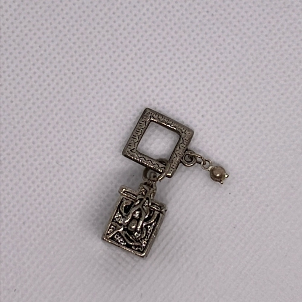Vintage prayer box charm